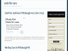 Tablet Screenshot of cashforcarspittsburgh.com